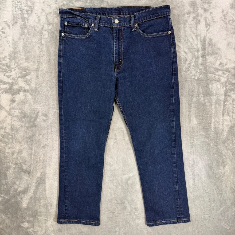 Levi's 511 Slim‎ Fit Jeans Men's Size 38x30 Blue Dark Wash Stretch Denim Pants
